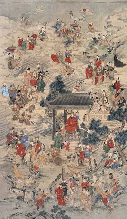 佚名 三界神仙图 立轴
